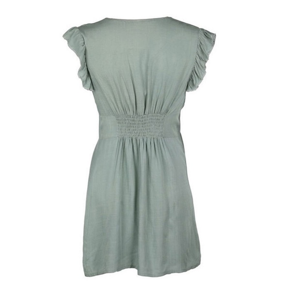 1SM LEFT! gray green cover up dress - Picture 6 of 7